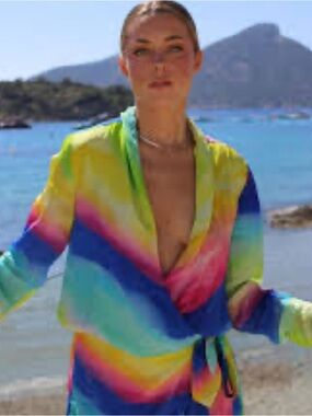 Rococo Sand Wrap Romper Multi Color